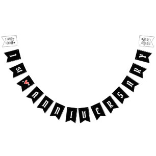 Personlig Biker: Årsdag för par Bröllop Vimplar