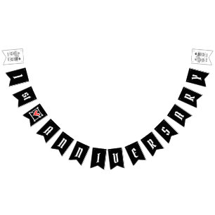 Personlig Biker: Årsdag för par Bröllop Vimplar