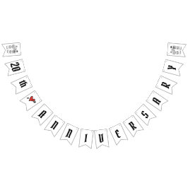 Personlig Biker: Årsdag för par Bröllop Vimplar