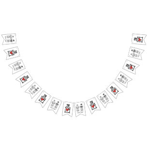 Personlig Biker: Årsdag för par Bröllop Vimplar