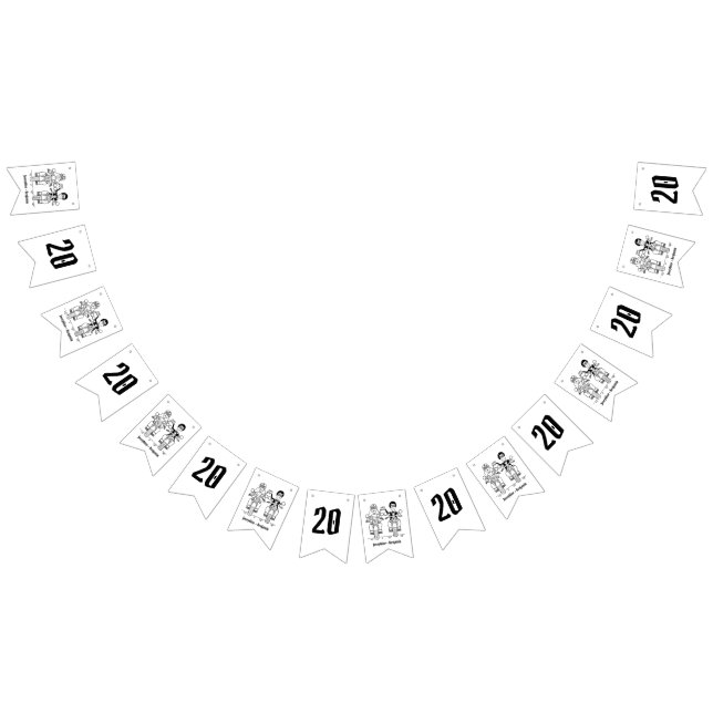 Personlig Biker: Årsdag för par Bröllop Vimplar (Alla)