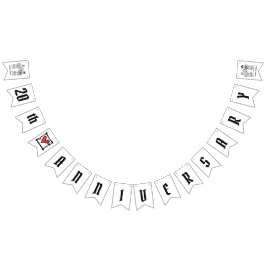 Personlig Biker: Årsdag för par Bröllop Vimplar