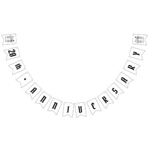 Personlig Biker: Årsdag för par Bröllop Vimplar