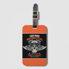 Personlig Biker för motorcykel med skal Bagagebricka