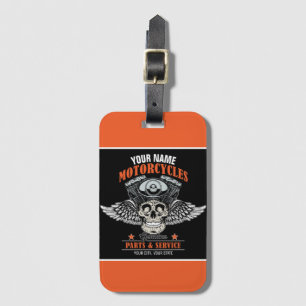 Personlig Biker för motorcykel med skal  Bagagebricka