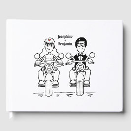Personlig Biker Motorcykel Bröllop Gästböcker