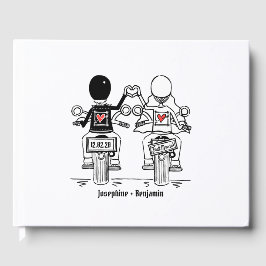 Personlig Biker Motorcykel Bröllop Gästböcker