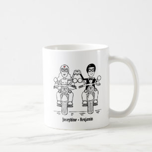 Personlig Biker par Bröllop Gift Ceramic Mugg