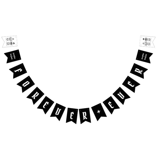 Personlig Biker par Bröllop Vimplar (Alla)