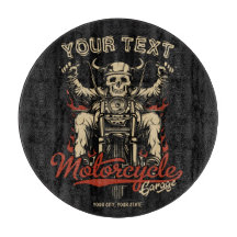 Personlig Biker Skeleton Motorcle Shop Garage