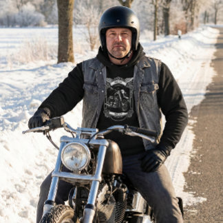 Personlig Biker Vinter Outfit Hoodie Present