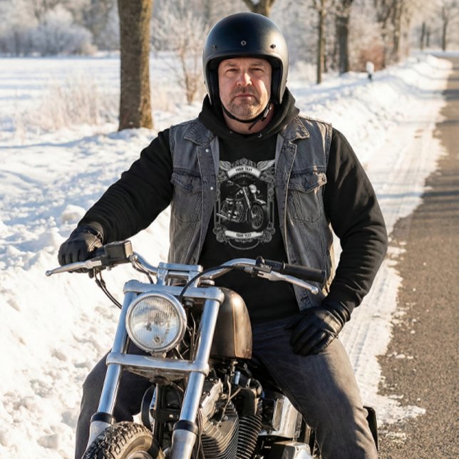 Personlig Biker Vinter Outfit Hoodie Present (Skapare uppladdad)