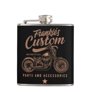 Personlig Bikers Anpassad Bobber Motorcykel Garage Fickplunta