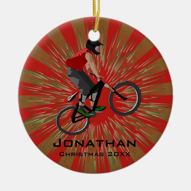 Personlig Biking Ornament (Framsidan)