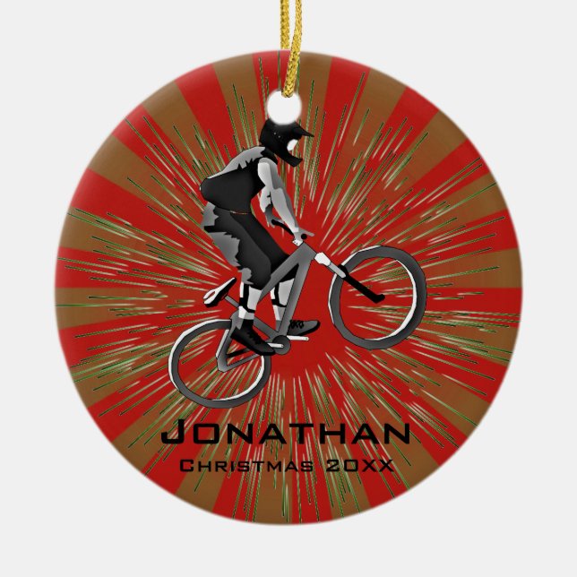 Personlig Biking Ornament (Framsidan)