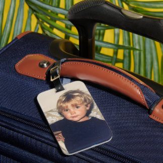 Personlig bild av baby i bilens luftfräschare bagagebricka