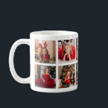 Personlig Bild Collage 10 Fotojul Kaffemugg<br><div class="desc">Modern bild mugg med en enkel design som innehåller en fotosamling av ditt 10-tums bilder. Square bilder fungerar bäst. Den här personligen ger helgdag en underbar gåva till morföräldrar eller kaffe älskare i ditt liv.</div>