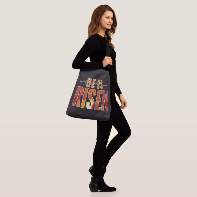 Personlig bild crossbody väska - Han är uppstånden (På modell)