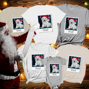 Personlig Bild Hund:s första Vintage i julafton T Shirt