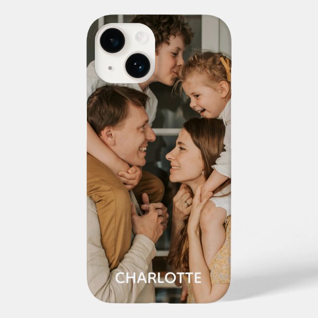 Personlig bild med namn - iPhone-fodral från Case- (Baksida)