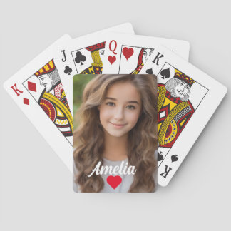 Personlig bild moderna manus Namn kärlek Casinokort