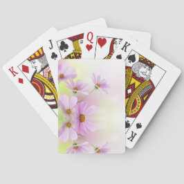 Personlig bild och rosa blomma akvarell casinokort
