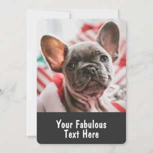 Personlig bild och text runda ramar inbjudningar