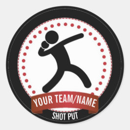 Personlig-bild svartvit och röd modern runt klistermärke