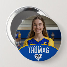 Personlig Bild volleyball Player Namn nummer Knapp