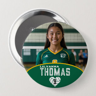 Personlig Bild volleyball Player Namn nummer Knapp