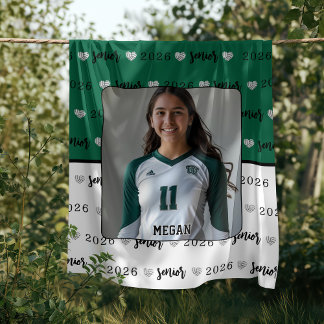 Personlig Bild Volleyball Senior Gift Fleecefilt