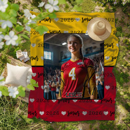 Personlig Bild Volleyball Senior Studenten Fleecefilt