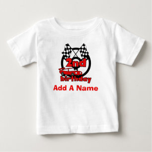 Personlig Bilens Tävla 2:a födelsedag T-shirt
