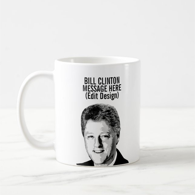 Personlig Bill Clinton Kaffemugg (Vänster)