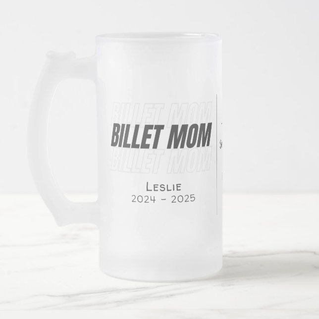 Personlig Billet Mamma med sensorisk offert Frostat Ölglas (Vänster)