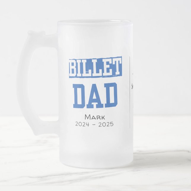 Personlig Billet Pappa med sensorisk offert Frostat Ölglas (Vänster)