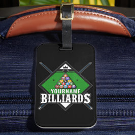 Personlig Billiards NAMN Cue Rack Bassäng Room Bagagebricka