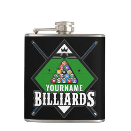 Personlig Billiards NAMN Cue Rack Bassäng Room Fickplunta
