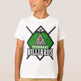 Personlig Billiards NAMN Cue Rack Bassäng Room T Shirt