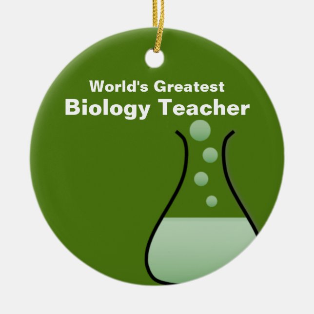 Personlig Biology Teacher's Ornament (Framsidan)