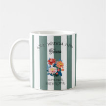 Personlig Bird Flower Mugg