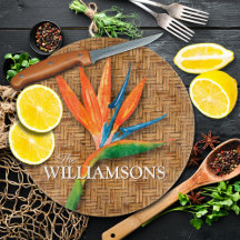 Personlig Bird of Paradise Woven Wicker Mönster