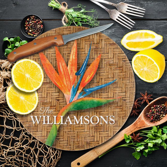 Personlig Bird of Paradise Woven Wicker Mönster (Skapare uppladdad)