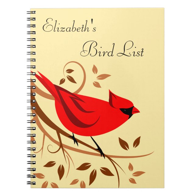 Personlig Bird Watcher Journal Anteckningsbok (Framsidan)