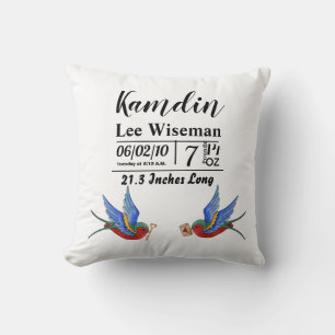 Personlig Birdpillow Traditional Bird Tattoo Kudde