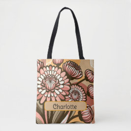 Personlig Birth Flower Chrysanthemum november Tygkasse