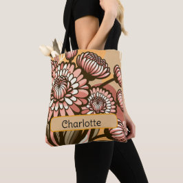 Personlig Birth Flower Chrysanthemum november Tygkasse