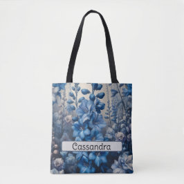 Personlig Birth Flower Larkspur juli Tygkasse