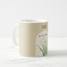 Personlig Birth Flower Month December Narcissus Kaffemugg