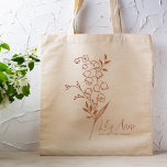 Personlig Birth Month Flower May Boho Tygkasse<br><div class="desc">En vacker, modern botanisk bukett av Lily av blommorna i Valley är födelsemånaden i maj. Den perfekta presenten för att visa din favoritperson hur mycket du bryr dig. Perfekt för tillfällen som födelsedagar, bästa vänner, Mors dag, brudgåva, maid of honor, ny mamma och så mycket mer! Enkel Personlig med ditt...</div>